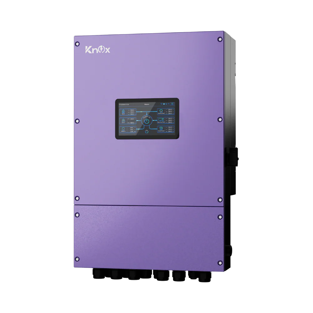 Knox Xenon 12066 | 6.6kW IP66 Hybrid Solar Inverter With PV 12000W Dual MPPT, Wi-Fi & Large HMI Touchscreen