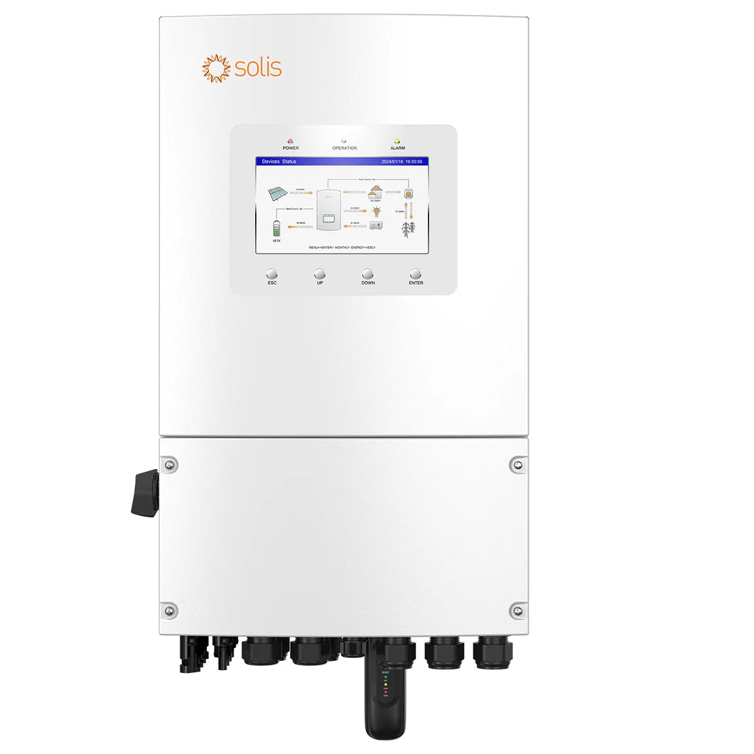 Solis 10kW S6-EH1P(3-10)K-L-PLUS Hybrid Inverter | IP66 Single Phase Solar Inverter | 2 MPPT | 10kW Backup Support
