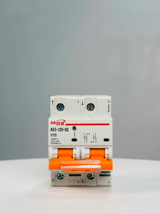 Mora 2P DC Circuit Breaker 125A Mora Battery Breaker DC 125A