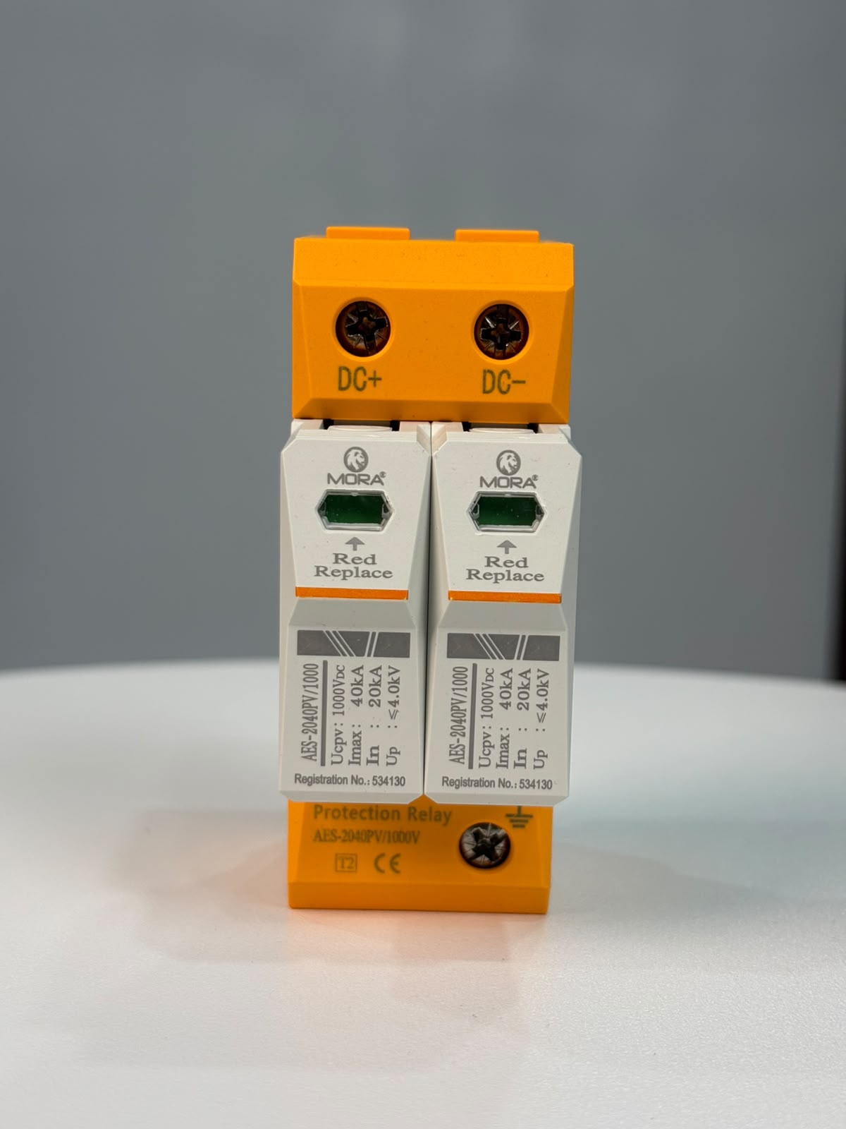 Mora (AES-2040PV/1000) DC 2pole 40kA SPD surge protection device 1000vDC