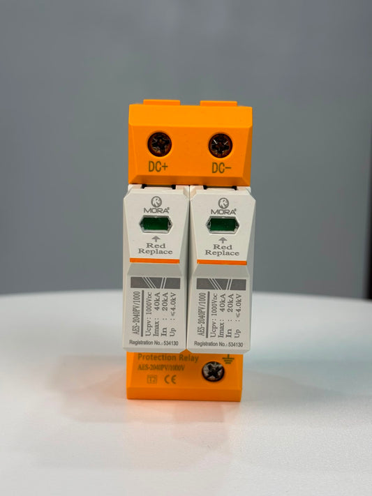 Mora (AES-2040PV/1000) DC 2pole 40kA SPD surge protection device 1000vDC