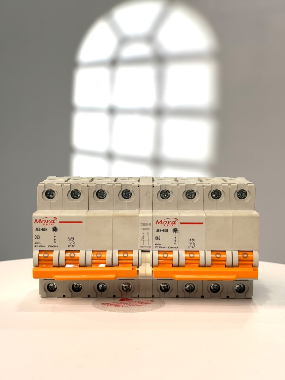 Mora AC 4P+4P 63A MTS Dual power Manual transfer switch Circuit breaker MCB 50HZ/60HZ Change Over