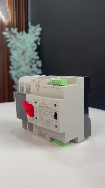 MORA Grand AES-988 Automatic Transfer Switch (ATS) 125A 2 Pole | Auto Changeover Switch for Generator & Utility Power
