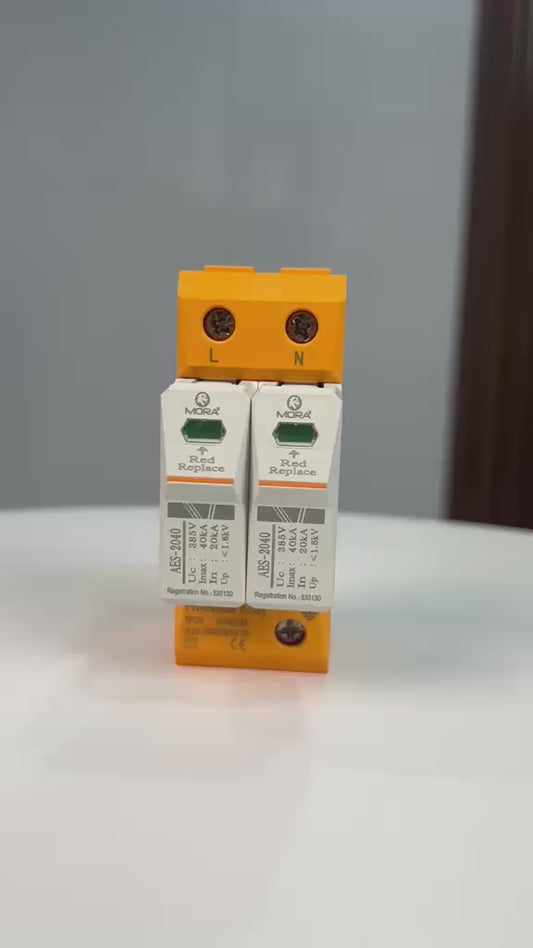 Mora (AES-2040) AC 2pole 40kA SPD surge protection device 385vAC